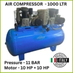 Air Compressor 1000 Ltr 10 HP + 10 HP