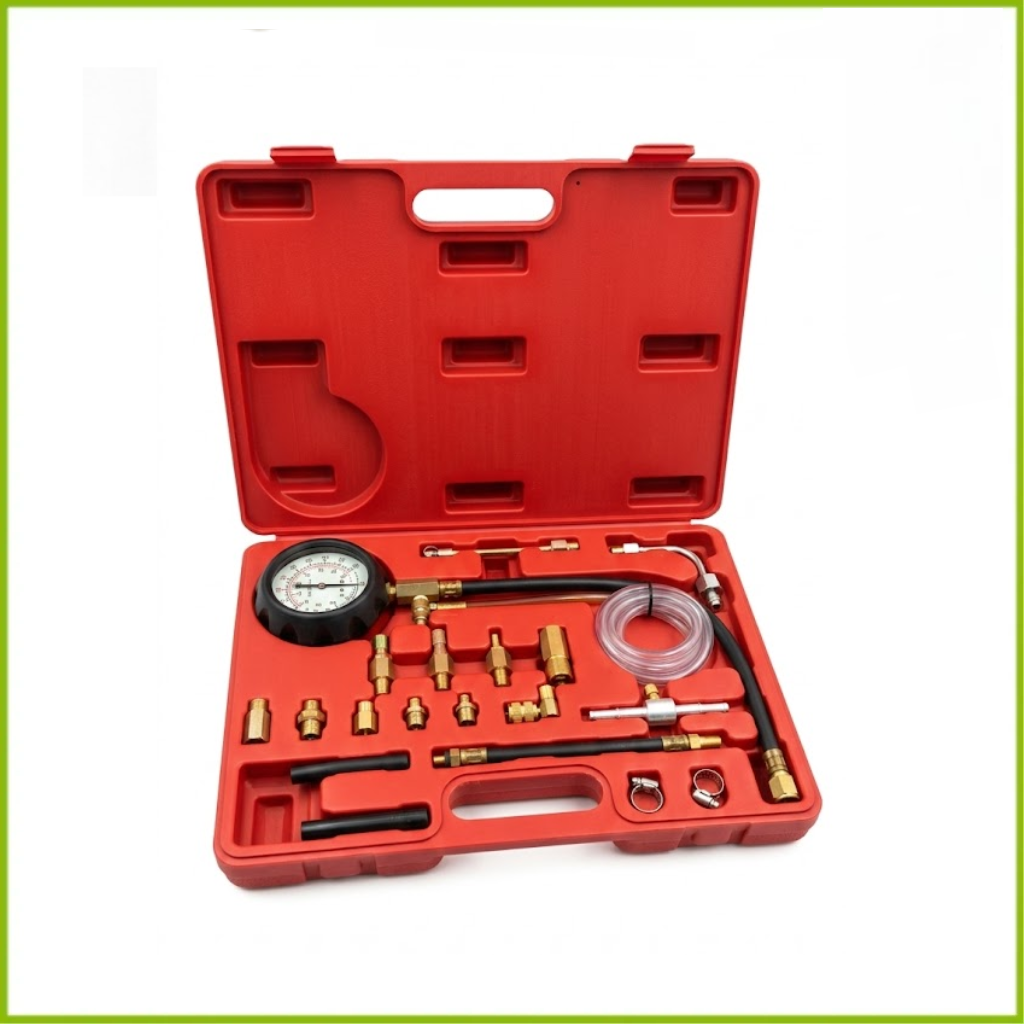 FUEL INJECTOR PRESSURE TESTER FOR COMBUSTION SPRAYING OIL