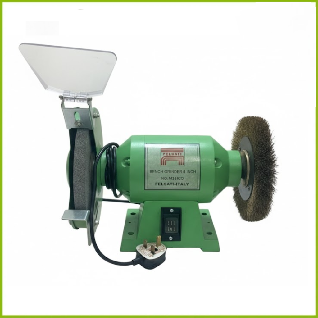 Bench Grinder With Steel Brush